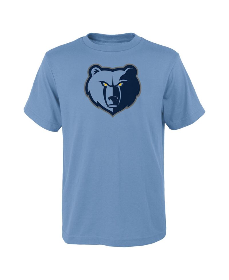 Big Boys and Girls Light Blue Memphis Grizzlies Primary Logo T-Shirt