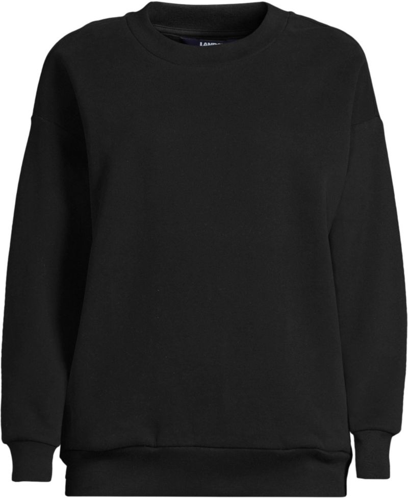 Women's Serious Sweats Oversized Long Sleeve Crew Neck Sweatshirt - Set Top