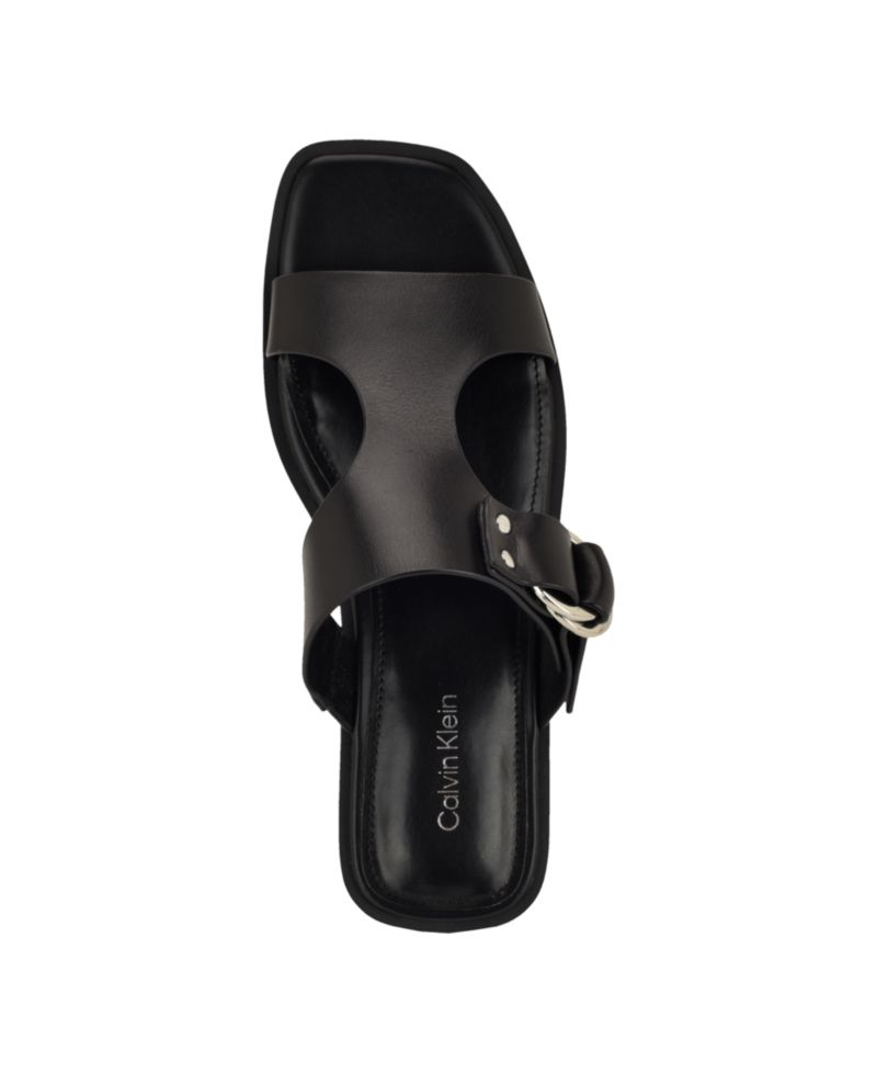 Women's Meritt Leather Flat Slip-On Sandals