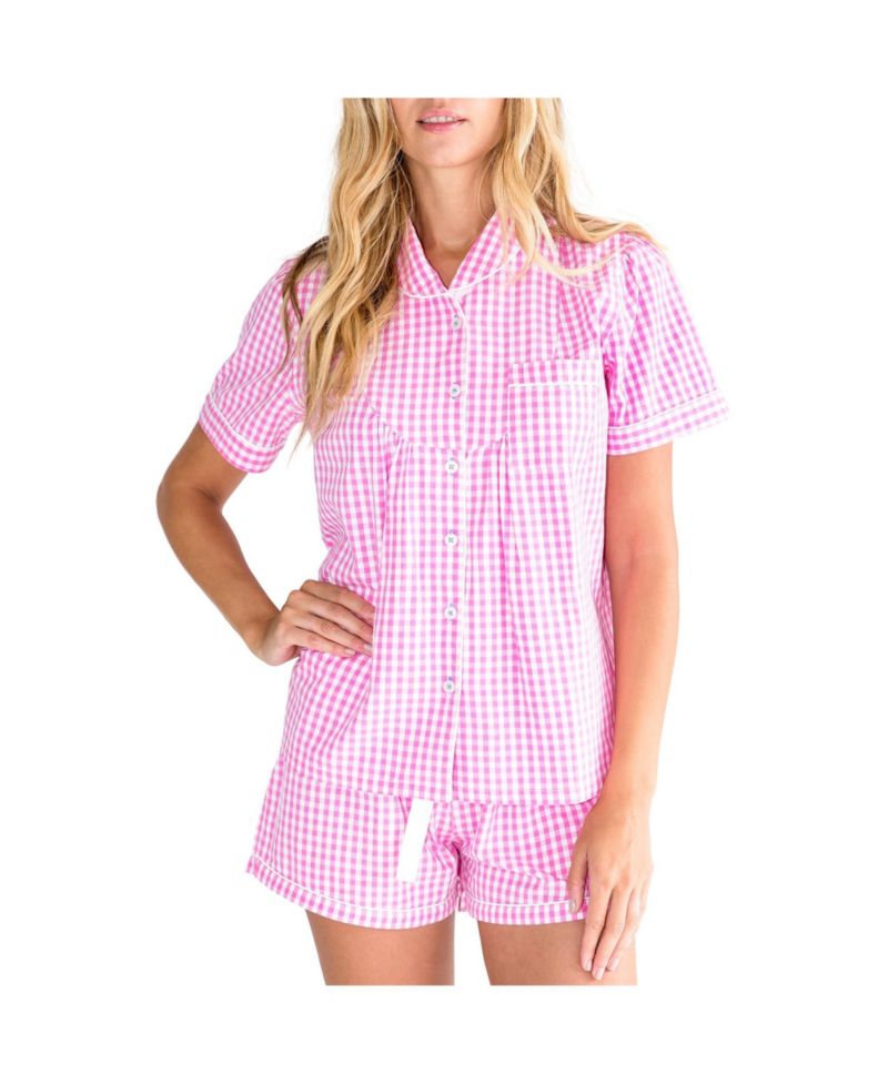 Розовый Gingham