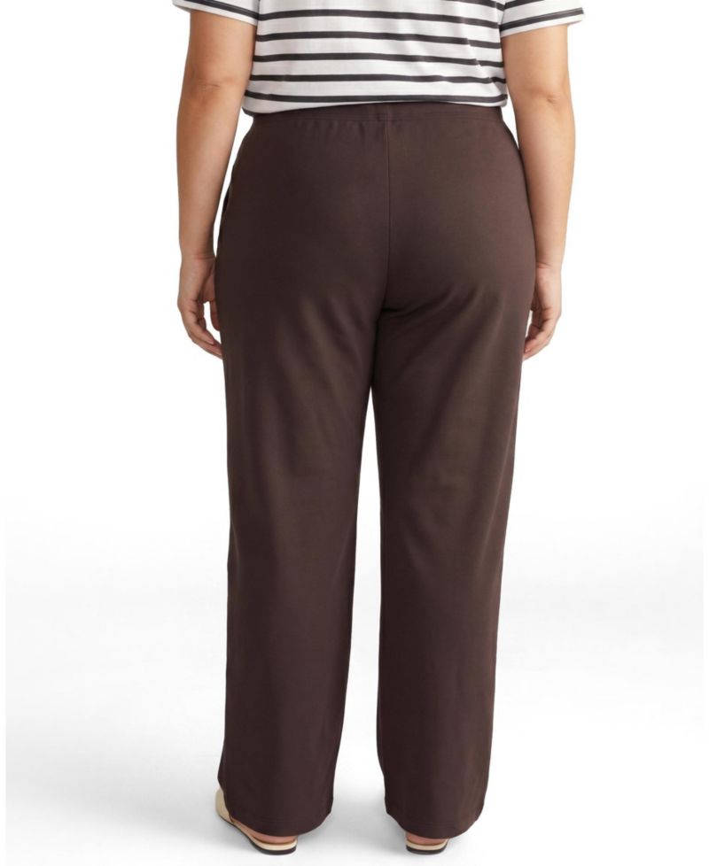 Plus Size Straight-Leg French Terry Sweatpants