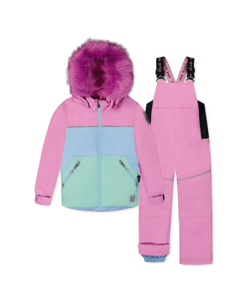 Little Girls 6TO 8 Two Piece Discover Snowsuit Pinkish