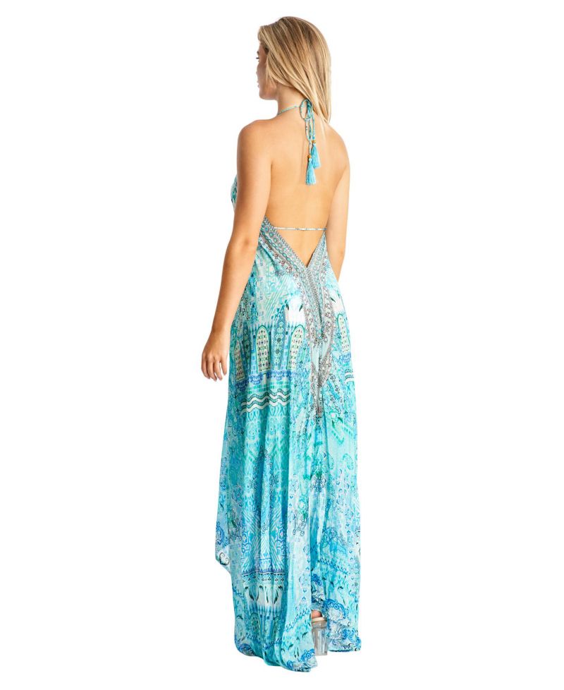 Women's Maxi halter neck dress