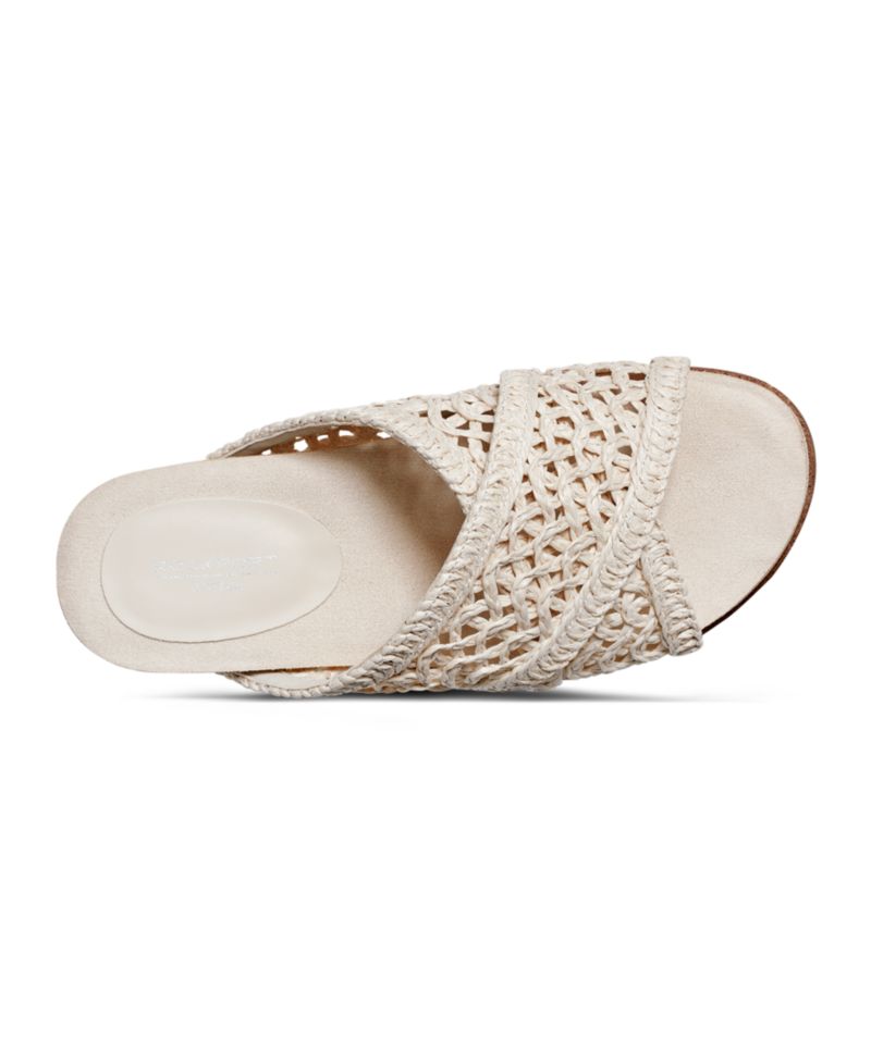Women's Zora Woven Crisscross Flat Footbed Sandals