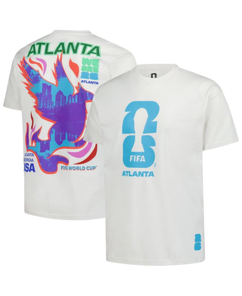 Men's Cream 2026 FIFA World Cup Atlanta Host City Local Oversized T-Shirt