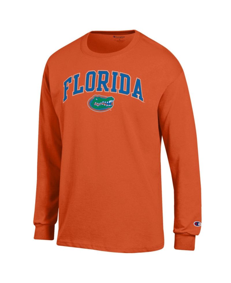 Men's Champion Orange Florida Gators Arch Over Logo Long Sleeve T-Shirt