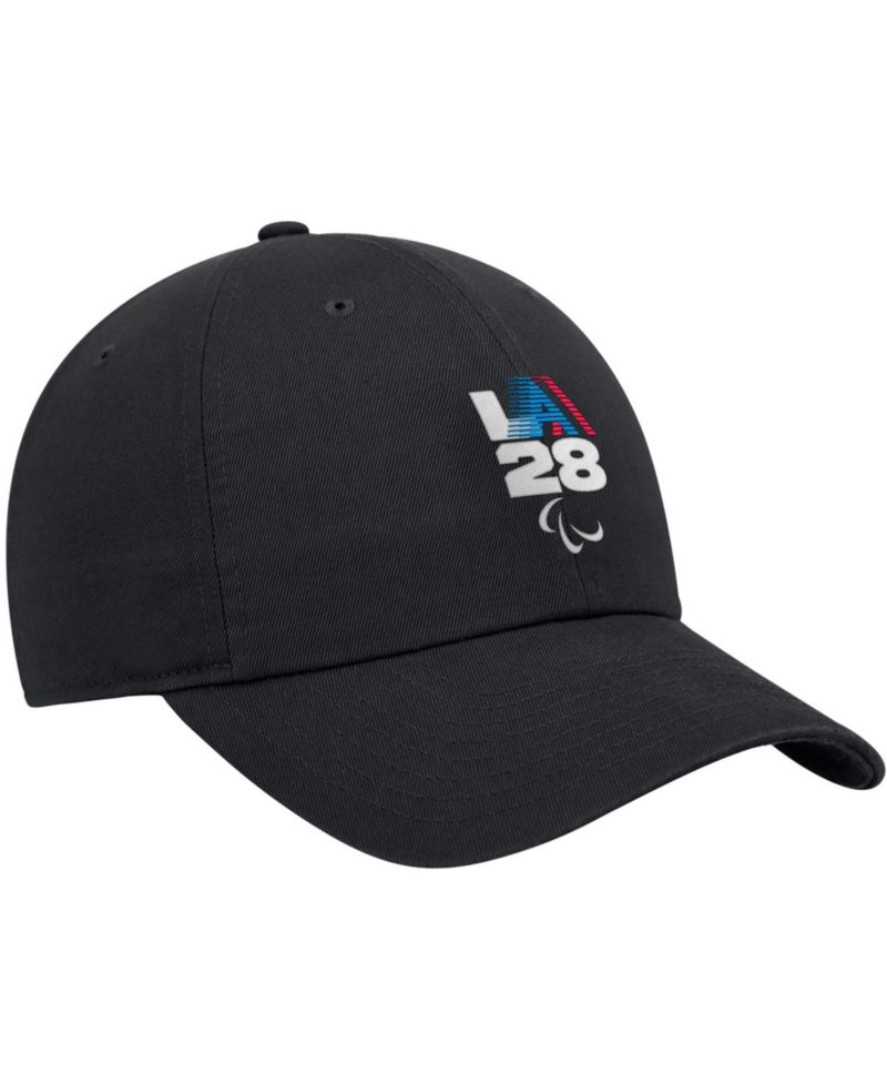 Big Boys and Girls Black LA28 Summer Paralympics Retro Stripe Club Adjustable Hat