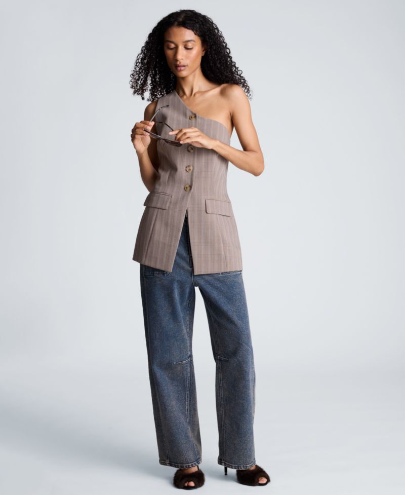 Women's One-Shoulder Sleeveless Vest
