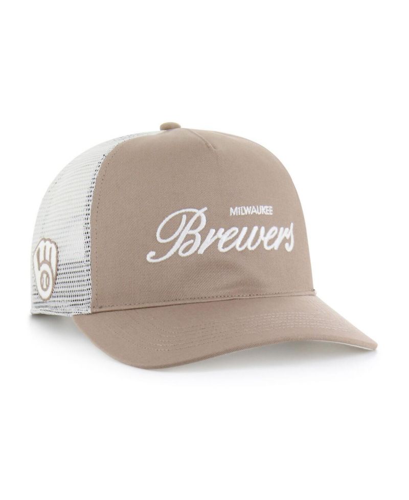 Men's Brown Milwaukee Brewers Foundational Mesh Hitch Adjustable Hat