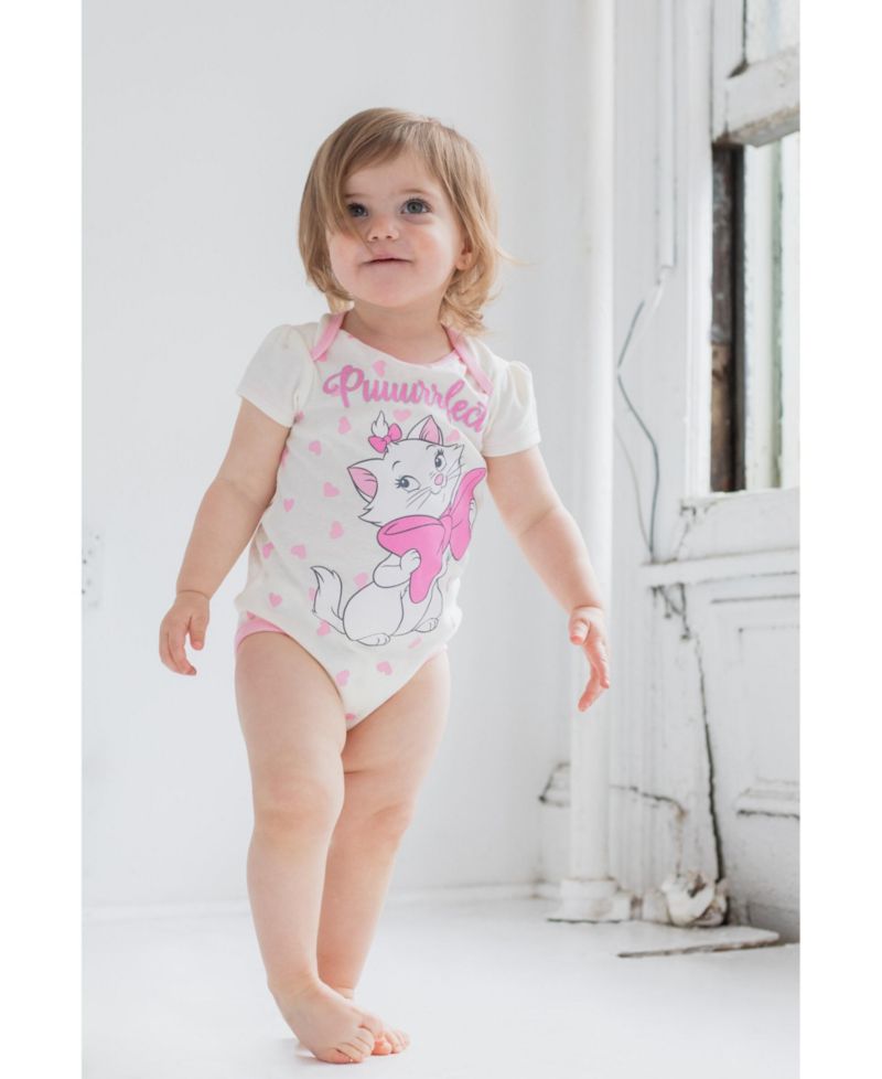 Baby Girls 101 Dalmatians Dumbo Lady and the Tramp 5 Pack Bodysuits