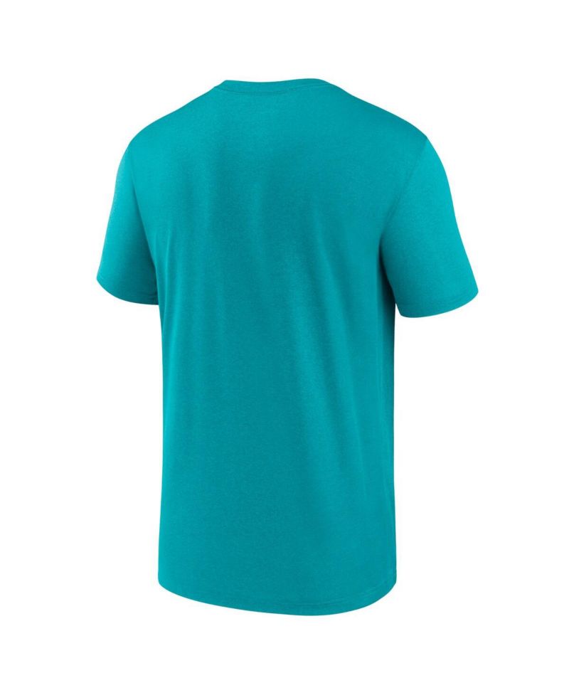 Men's Aqua Miami Dolphins Primetime Legend Wordmark Performance T-Shirt