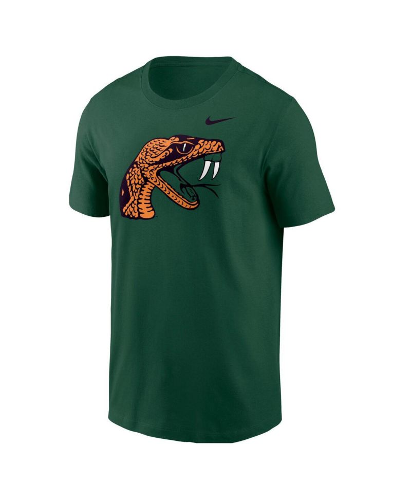 Men's Green Florida A M Rattlers Primary Logo T-Shirt