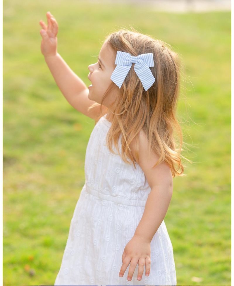 Girls' Seersucker Hair Bow