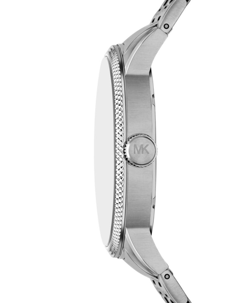 MICHAEL Men's Wolfe Three-Hand Stainless Steel Watch 32mm
