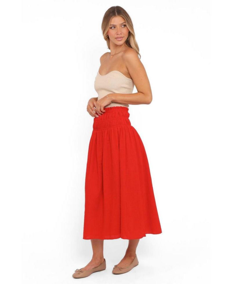 Women's High-Waisted A-Line Mattea Maxi Skirt