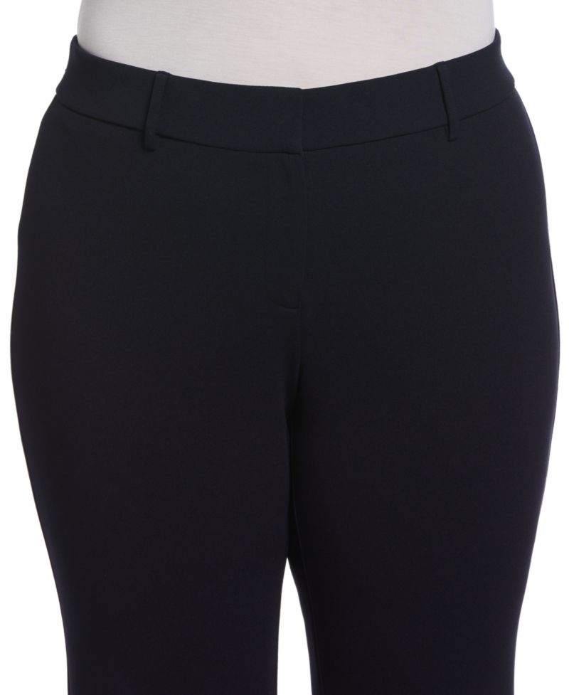 Petite Stretch Pull On Classic Fit Crepe Pants