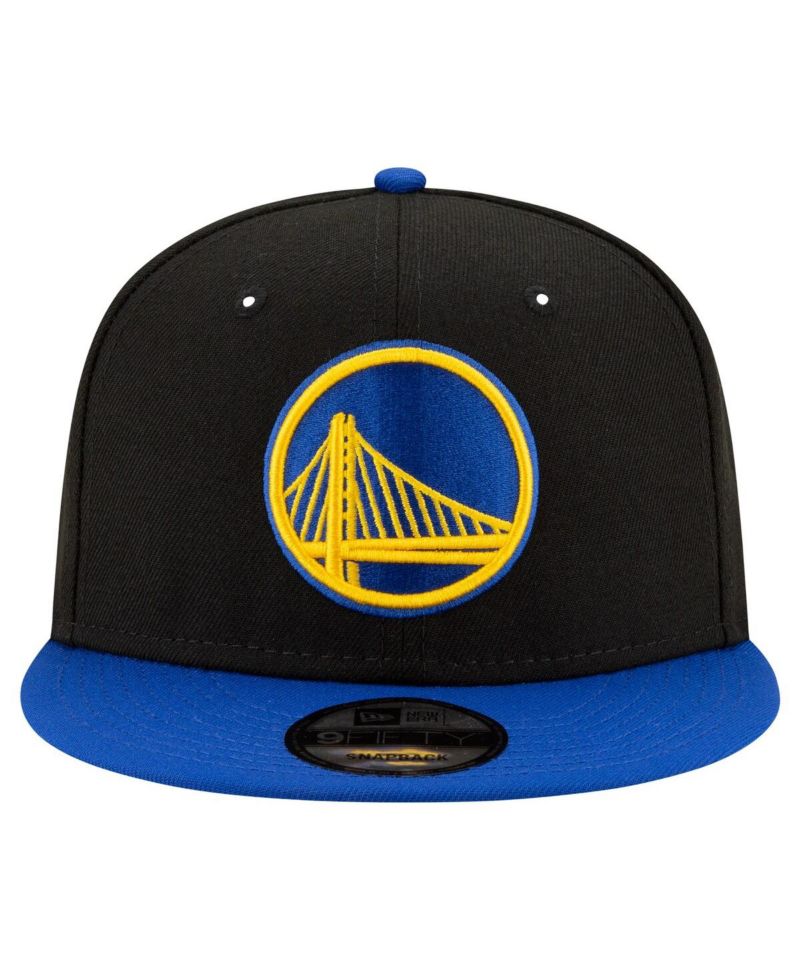 Men's Black, Royal Golden State Warriors Official Team Color 2Tone 9FIFTY Snapback Hat