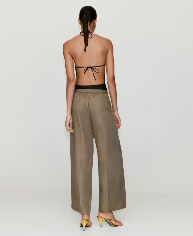 Women's High-Waisted Lyocell Pants