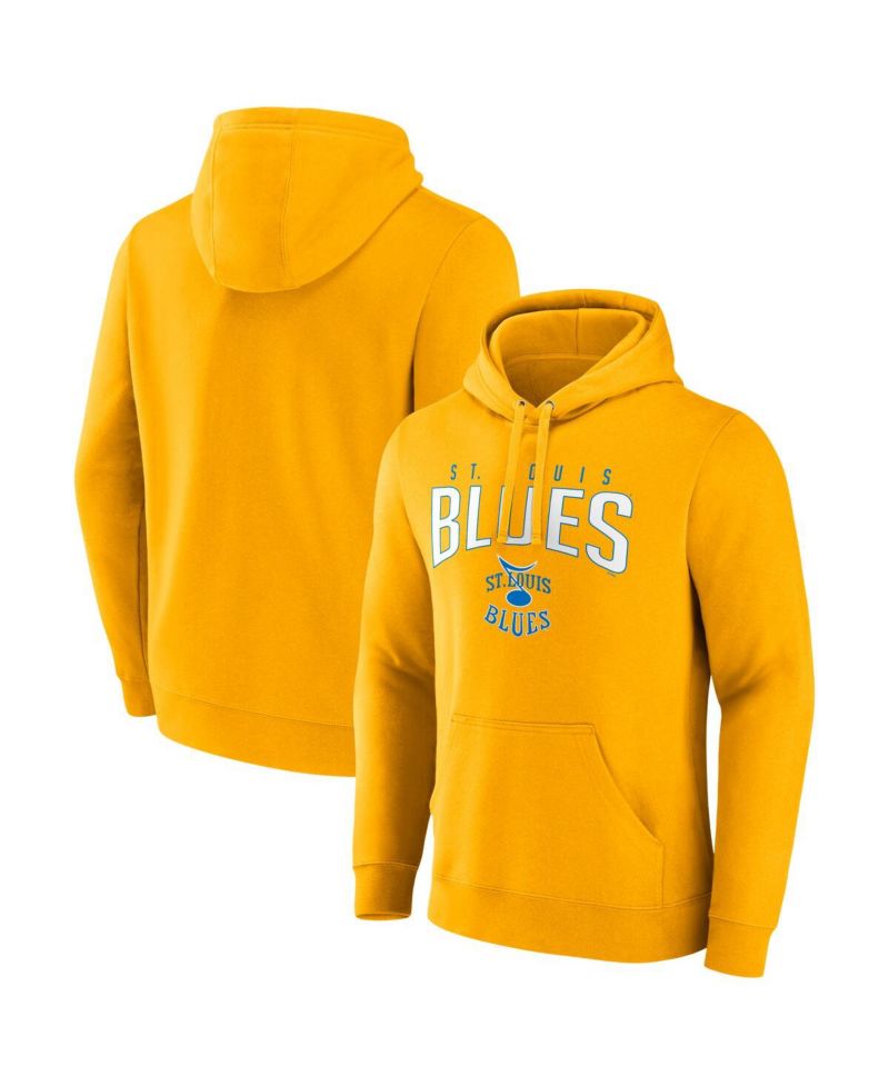 Men's Gold St. Louis Blues Special Edition 2.0 Wordmark Pullover Hoodie