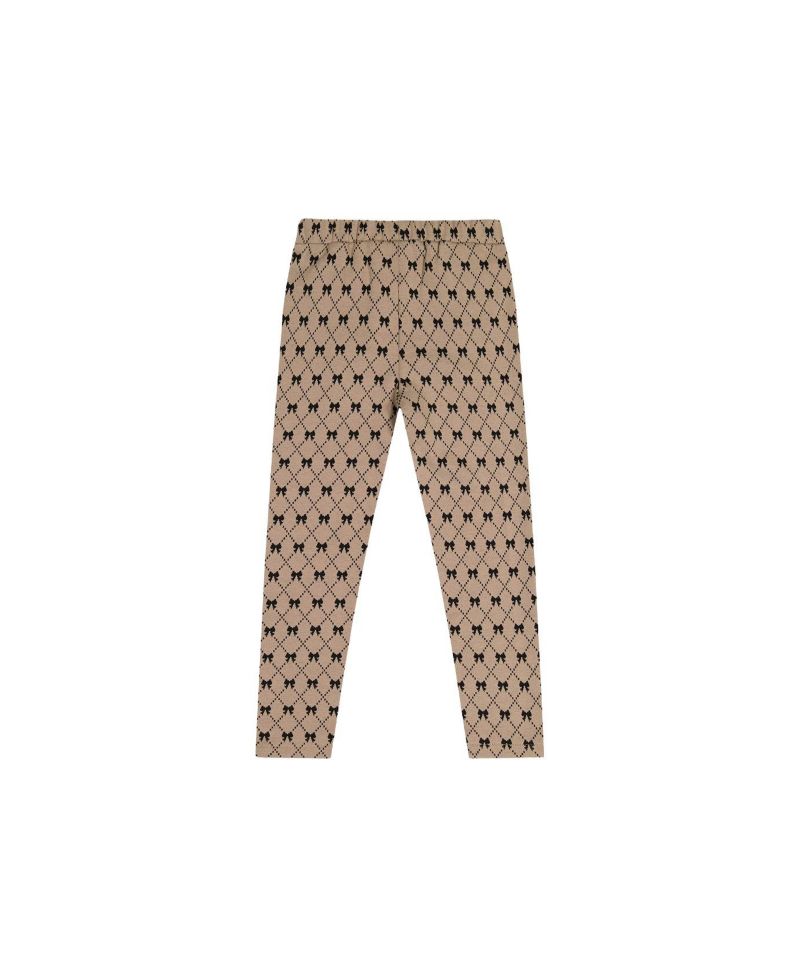 Big Girls (6-14) Treggings Bow Tie Print