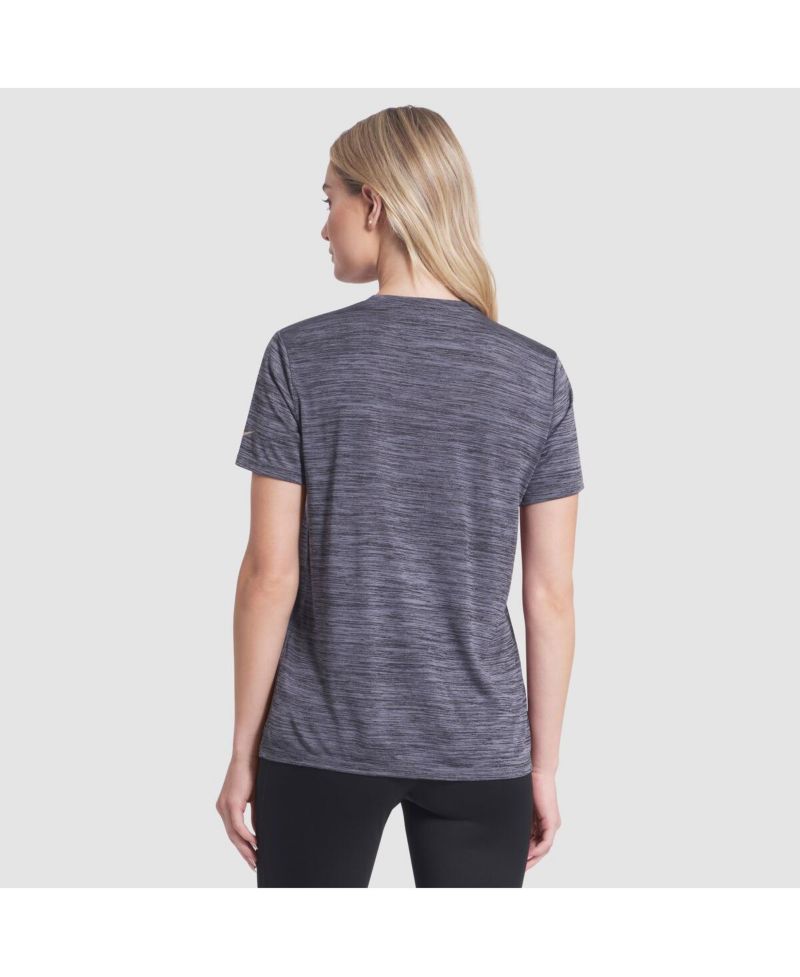 Women's Heather Charcoal San Francisco 49ers 2025 Rivalries Collection Sideline Velocity Dri-FIT T-Shirt