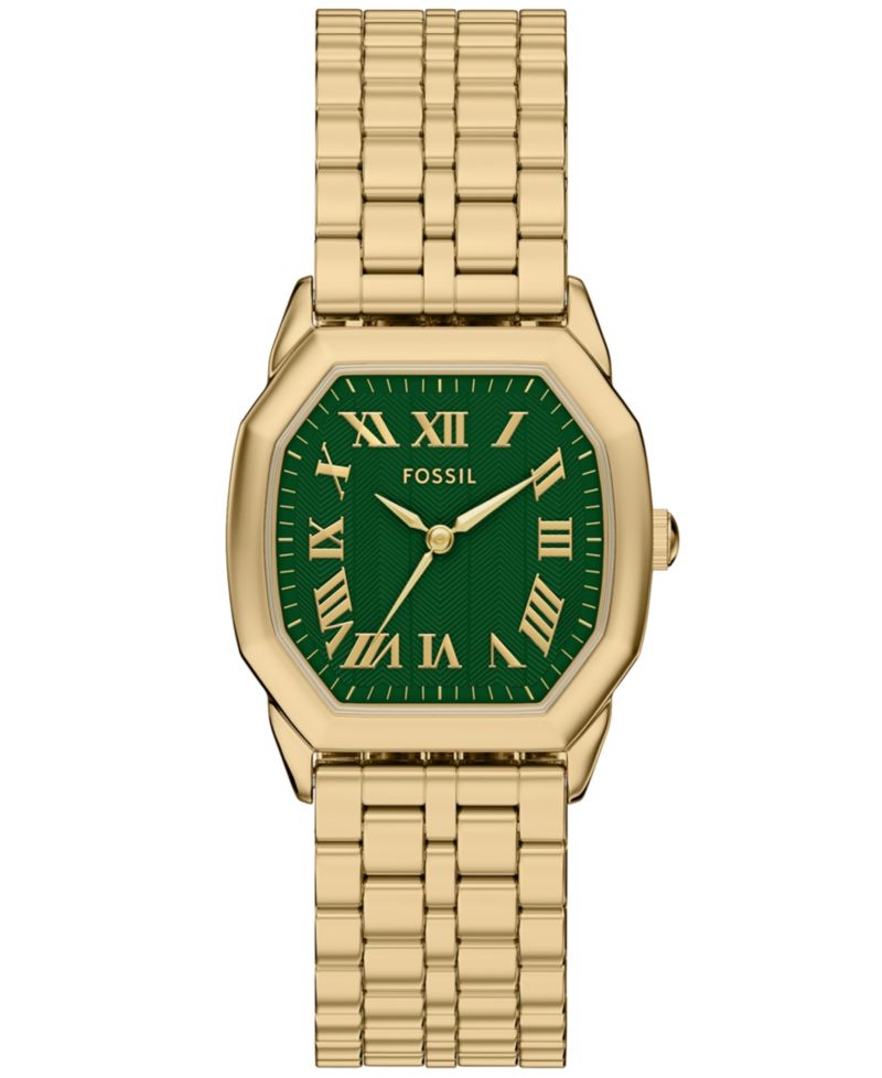 Women's Harlow Three-Hand Gold-Tone Stainless Steel Watch, 32mm