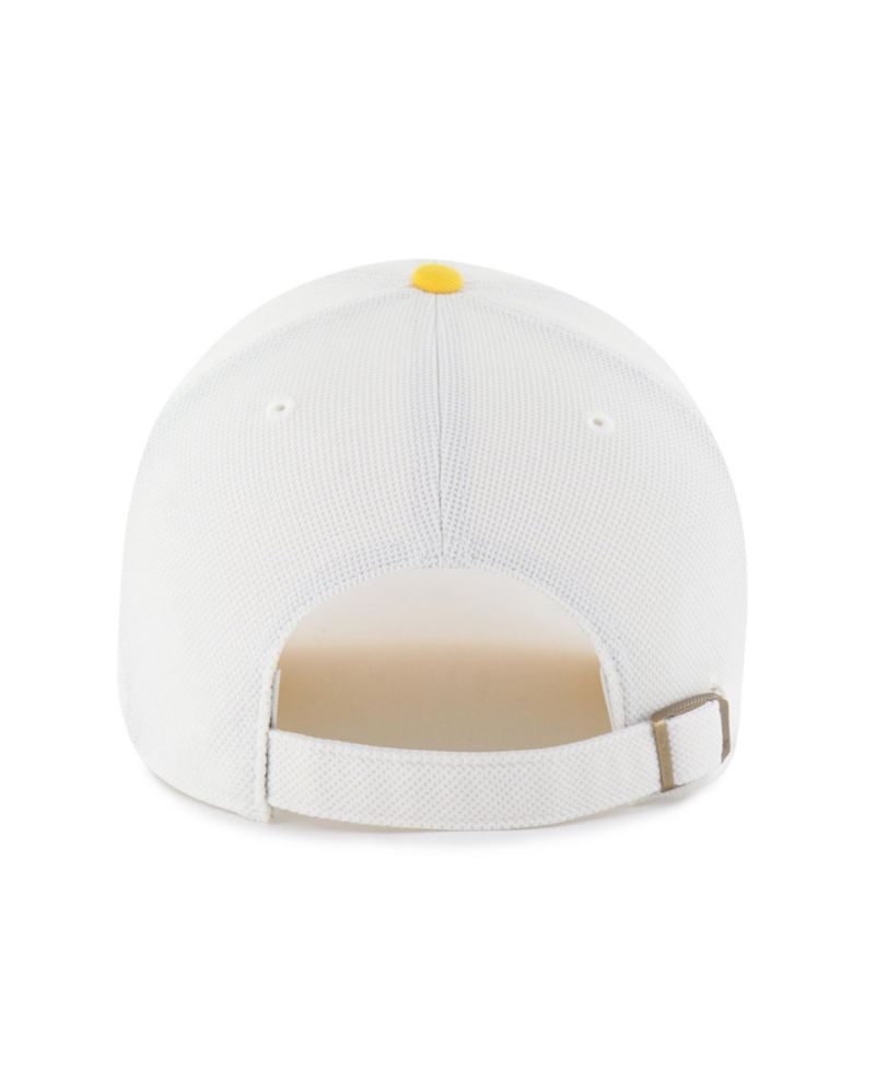 Men's and Women's '47 White/Maize Michigan Wolverines Pique Patch Clean Up Adjustable Hat