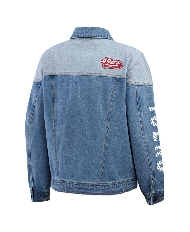 Women's San Francisco 49ers Full-Button Denim Jacket