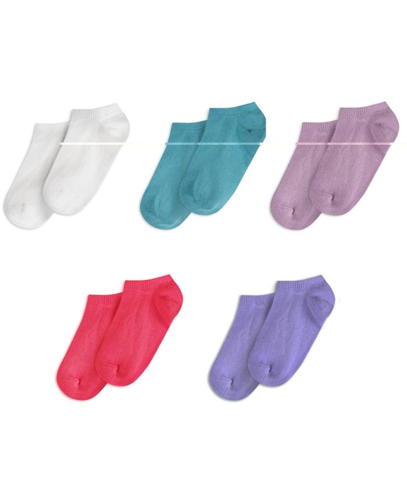 Kids Organic Cotton Crew Socks 5-pack
