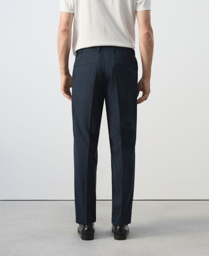 Men's Slim-Fit Linen-Lyocell-Blend Pants
