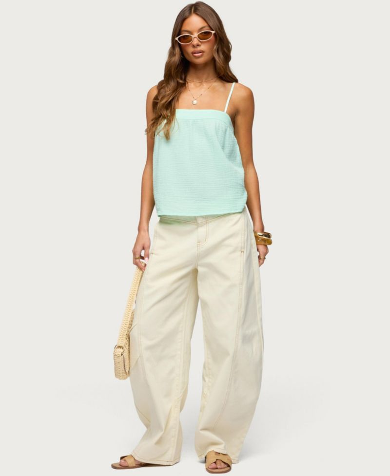 Women's Sapphire Textured Tank Top