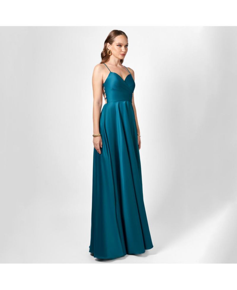 Hanna Open Back A Line Gown