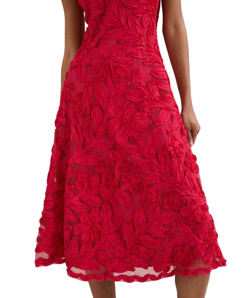 Women's Paloma Floral Embroidered Fit & Flare Dress