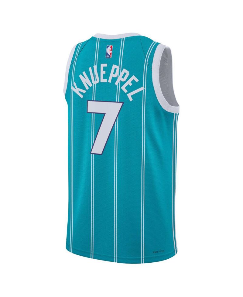 Men's and Women's Kon Knueppel Teal Charlotte Hornets Swingman Icon Edition Jersey