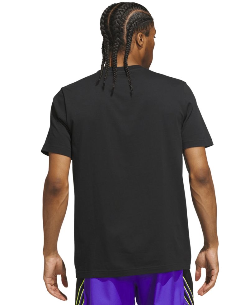 Men's Bold Basketball Court Graphic Crewneck T-Shirt