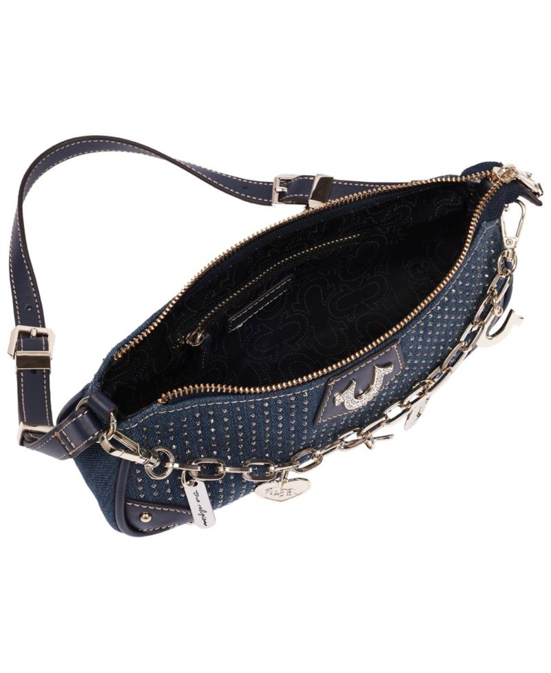 Women's Sparkle Denim Shoulder Bag