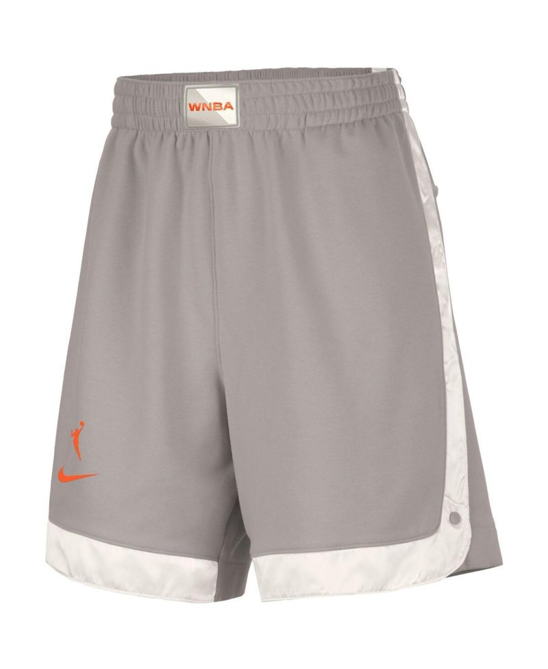 Women's Gray WNBA Gear WNBA Fly Basketball Tri-Blend Fleece Shorts