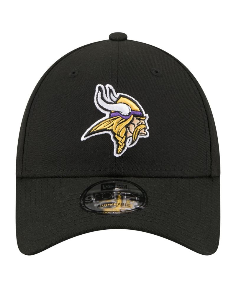 Men's Black Minnesota Vikings Core Team 9FORTY Adjustable Hat