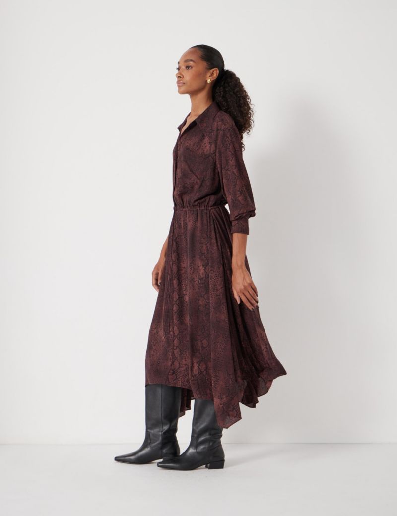 Women's Chiffon Hanky Hem Maxi Dress