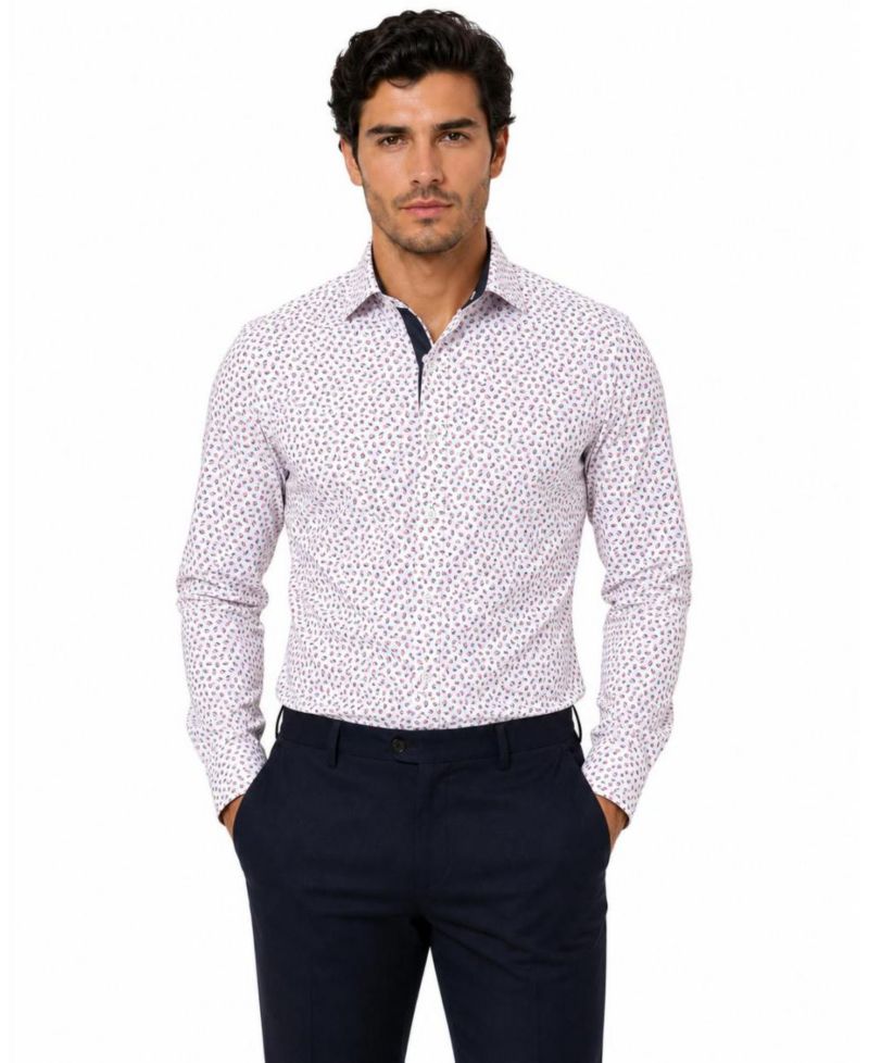 Men's Slim Fit Classic Button-Down Shirt with Sleek Design