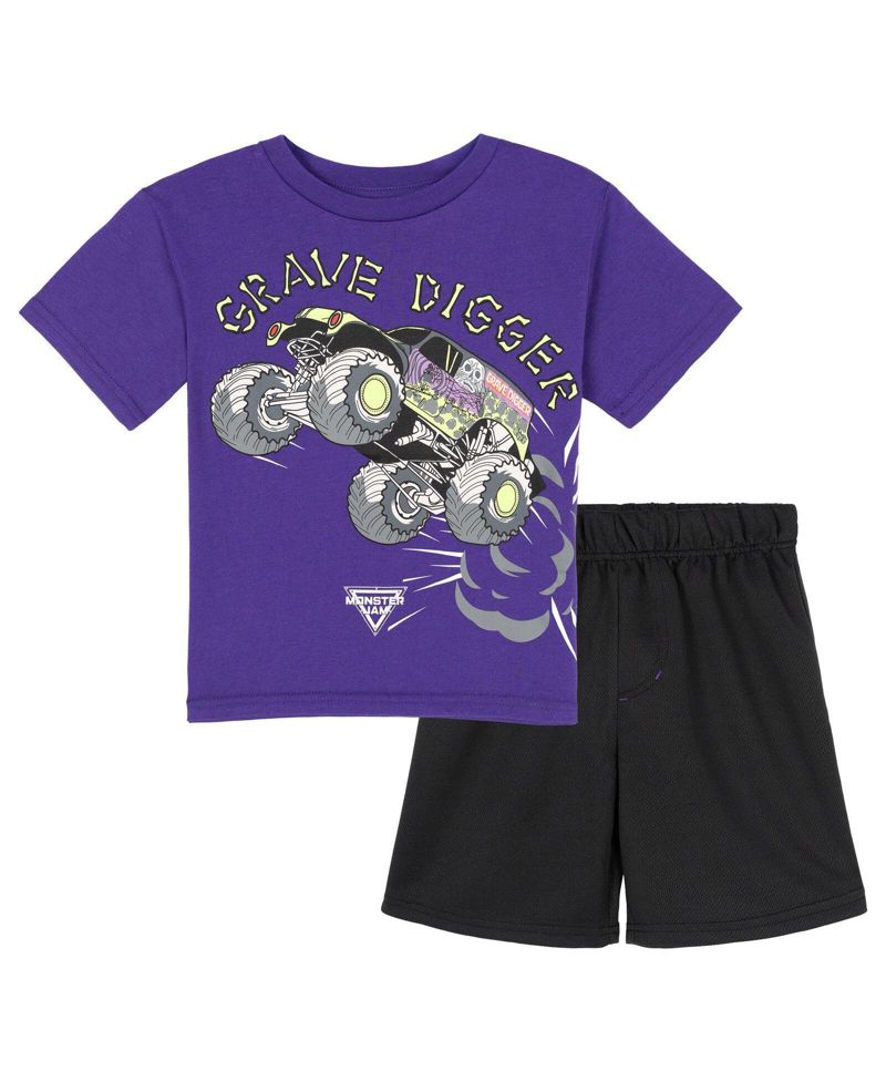 Boys' 4-20 Graphic Athletic T-Shirt and Shorts, 2-Piece Set