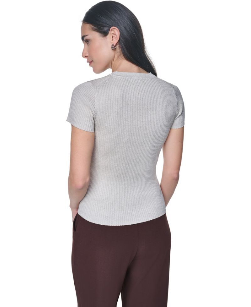 Women's Crewneck Short-Sleeve Sweater