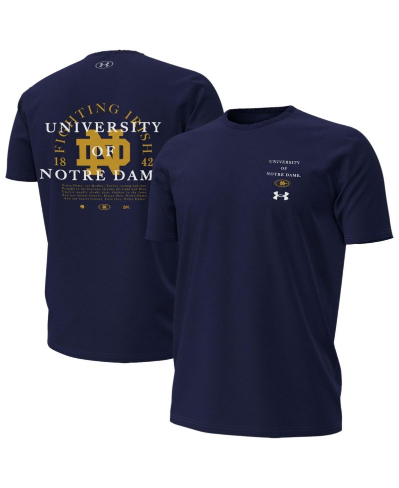 Men's Notre Dame Fighting Irish 2026 Sideline Screen-Print Graphic Relaxed-Fit T-Shirt