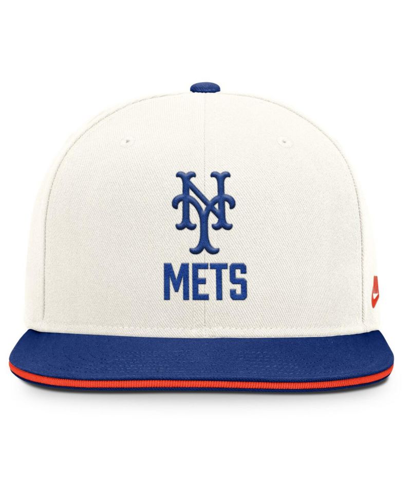 Men's Cream/Royal New York Mets Cooperstown Pro Dri-FIT Snapback Hat