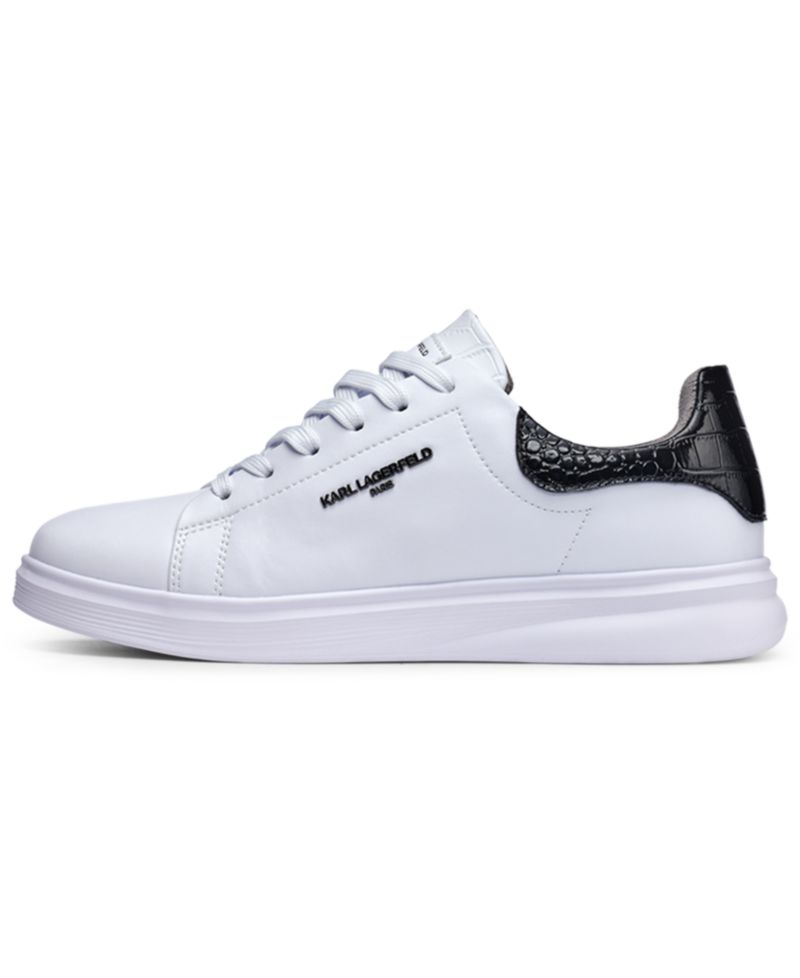 Men's Round Toe Leather Sneakers