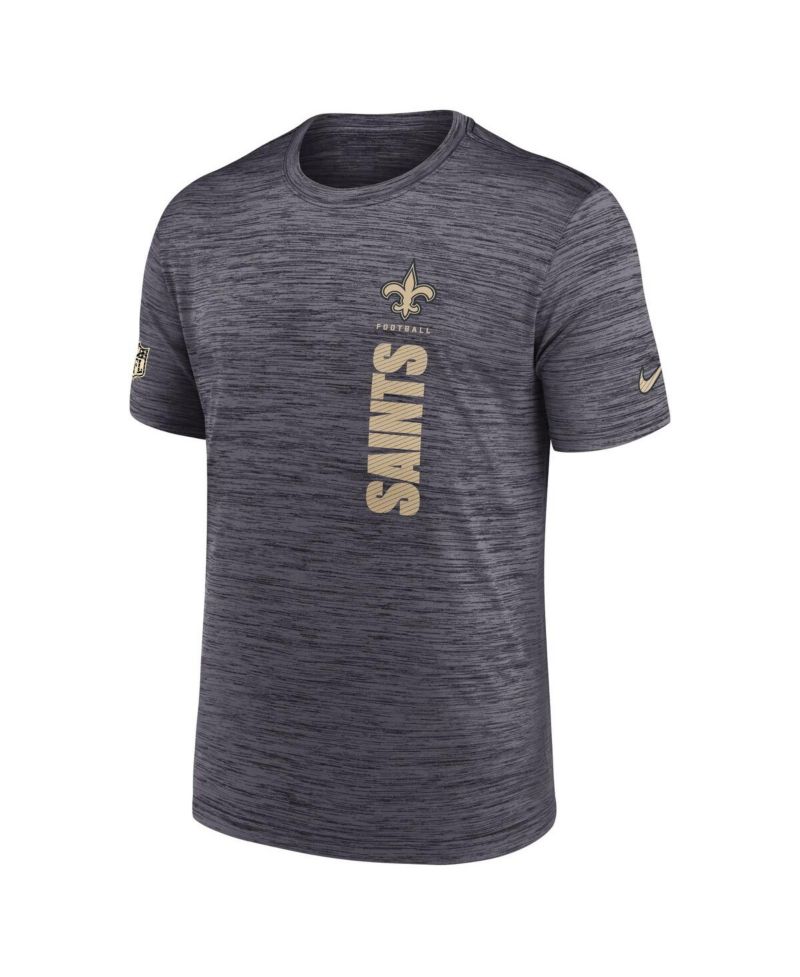 Men's Black New Orleans Saints 2024 Sideline Velocity Performance T-Shirt