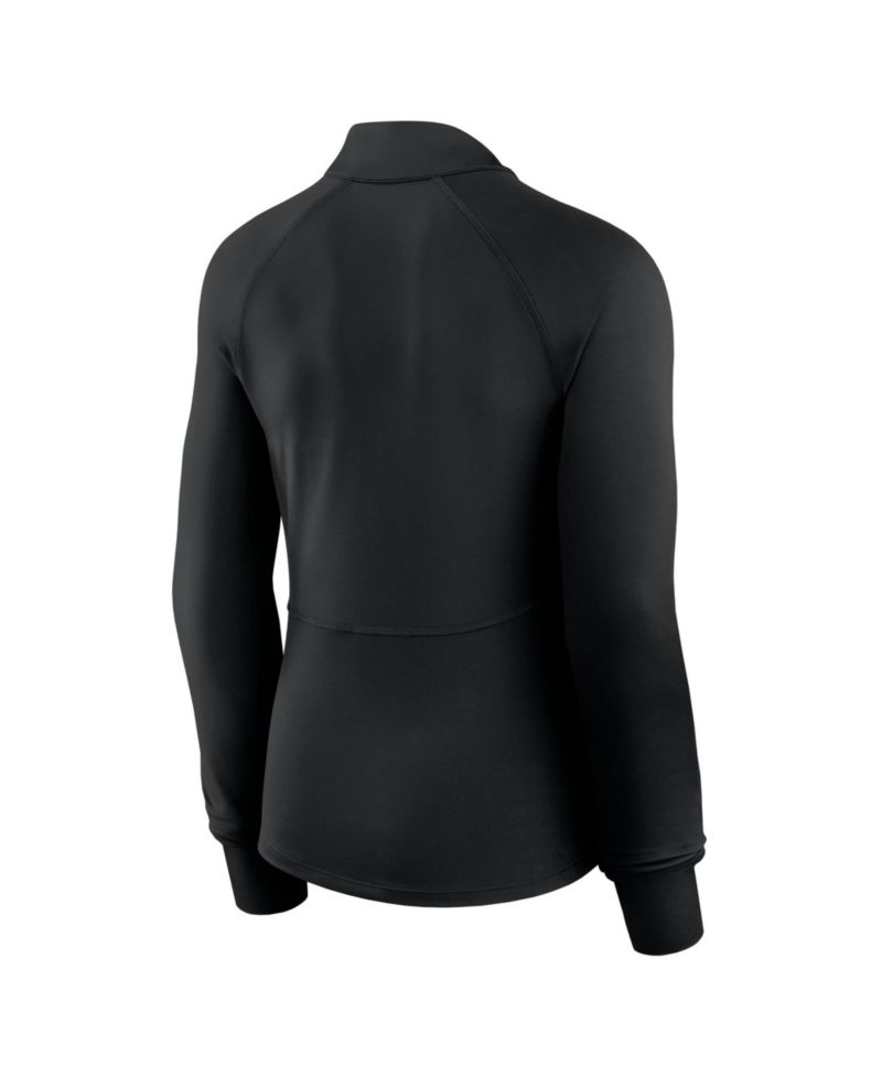 Women's Miami Dolphins Elements Mock Neck Quarter-Zip Sweatshirt