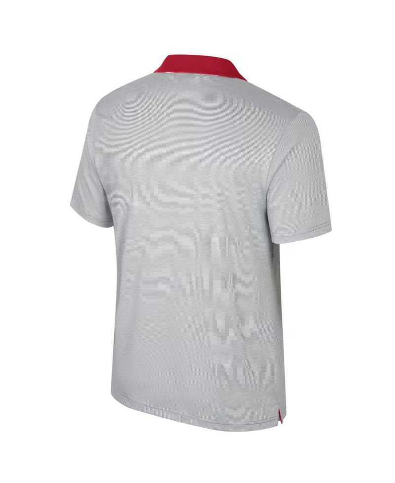 Men's Gray Texas Longhorns Big & Tall Tuck Striped Polo