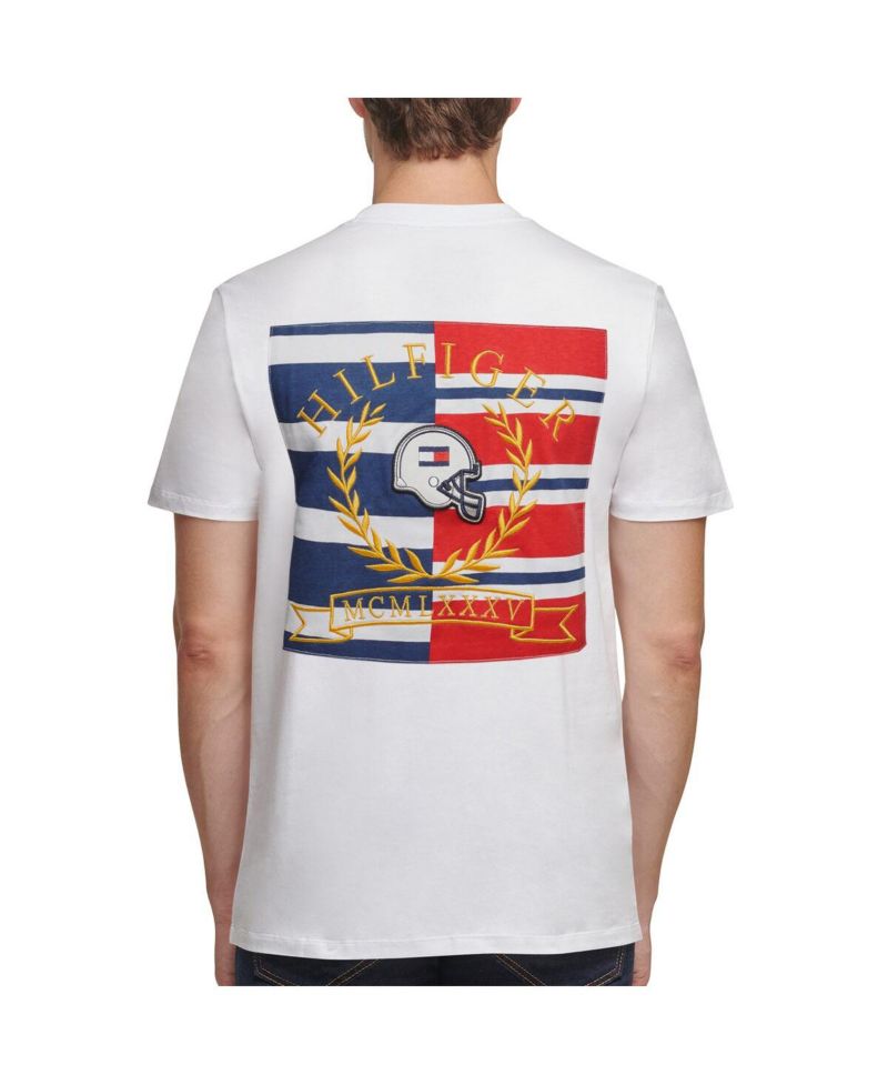 Men's White Dallas Cowboys Embroidered Patch T-shirt
