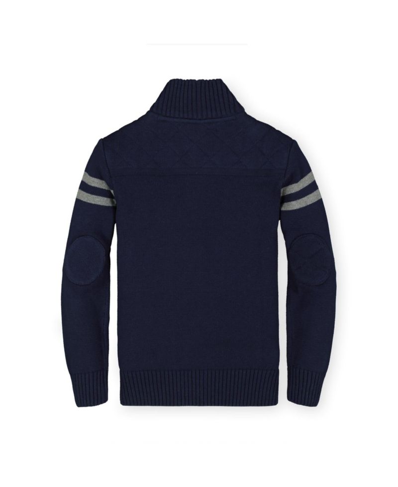 Baby Boys Long Sleeve Mock Neck Button Sweater